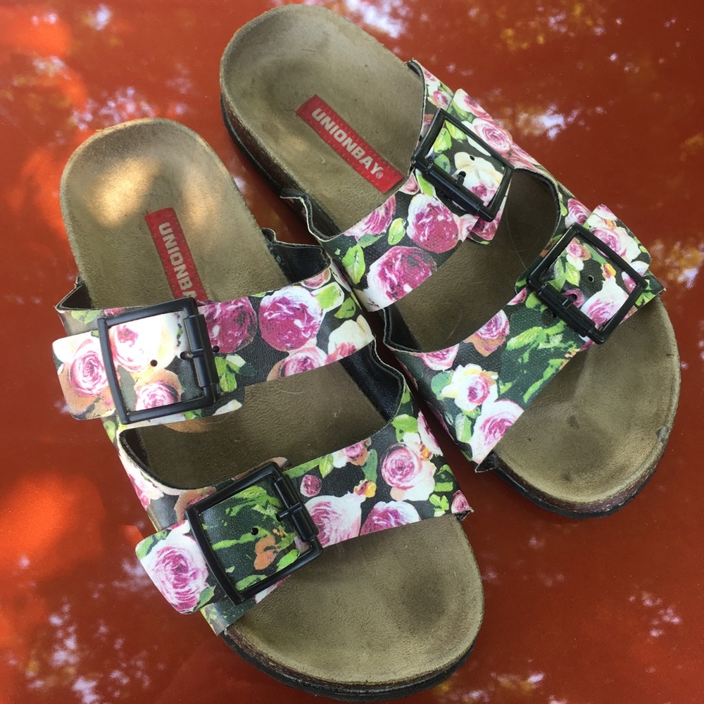 Union bay sandals floral